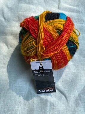 Schoppel Zauberball 100g yarn ball color 1564 Frische fische Fresh Fish stripes